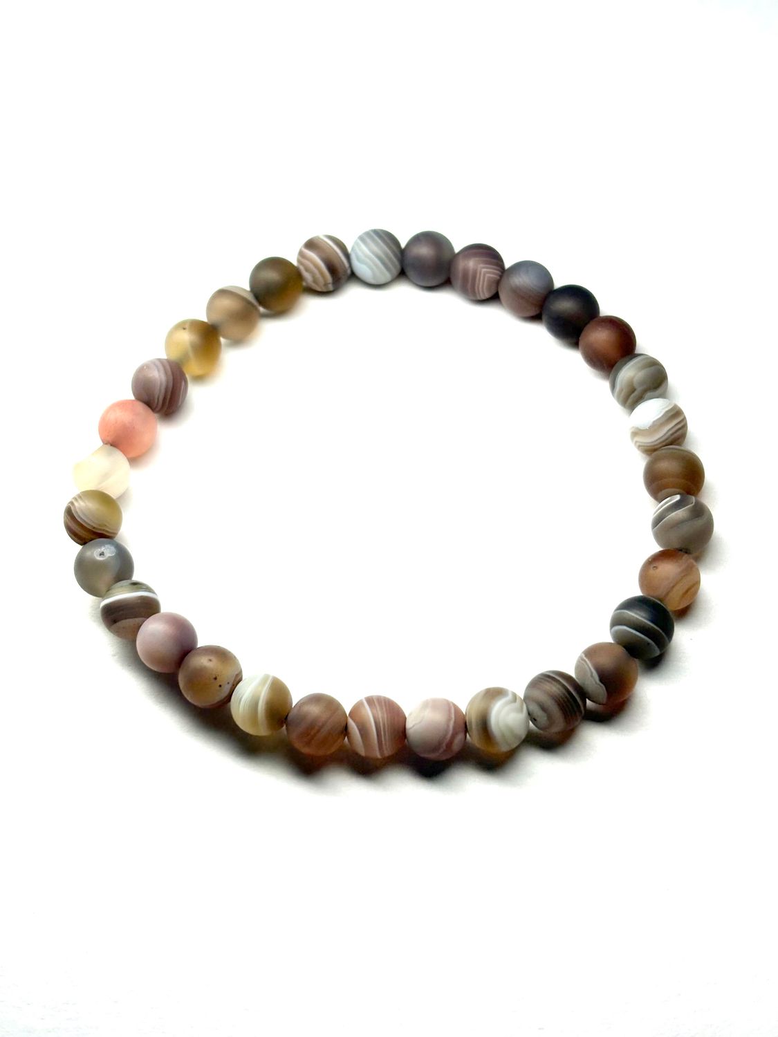 Botswana Agate Bracelet 6mm