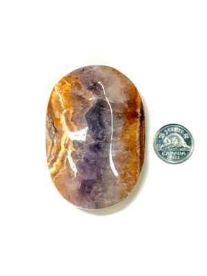 Amethyst Palmstone with Agate