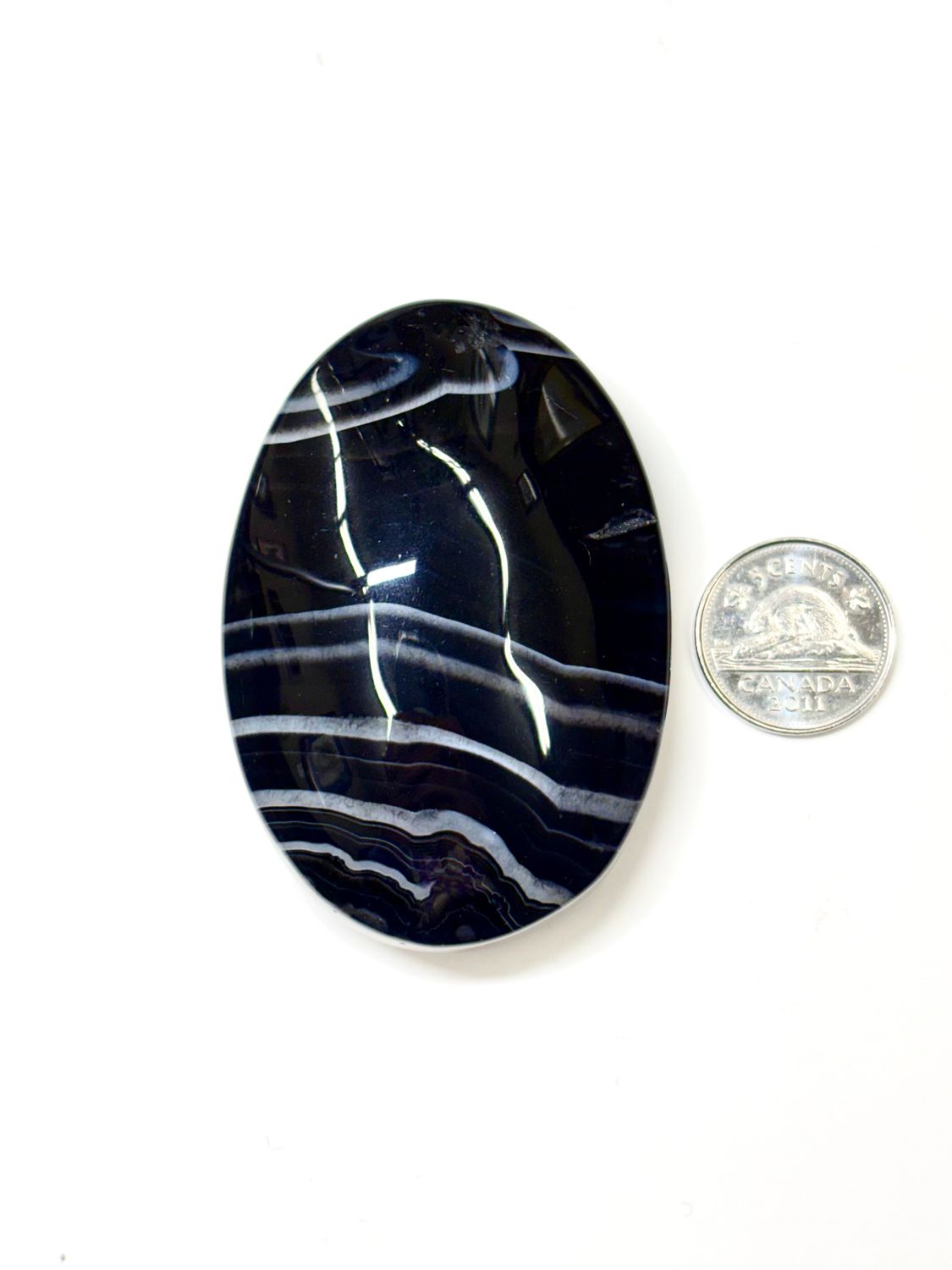 Black Sardonyx Palmstone A
