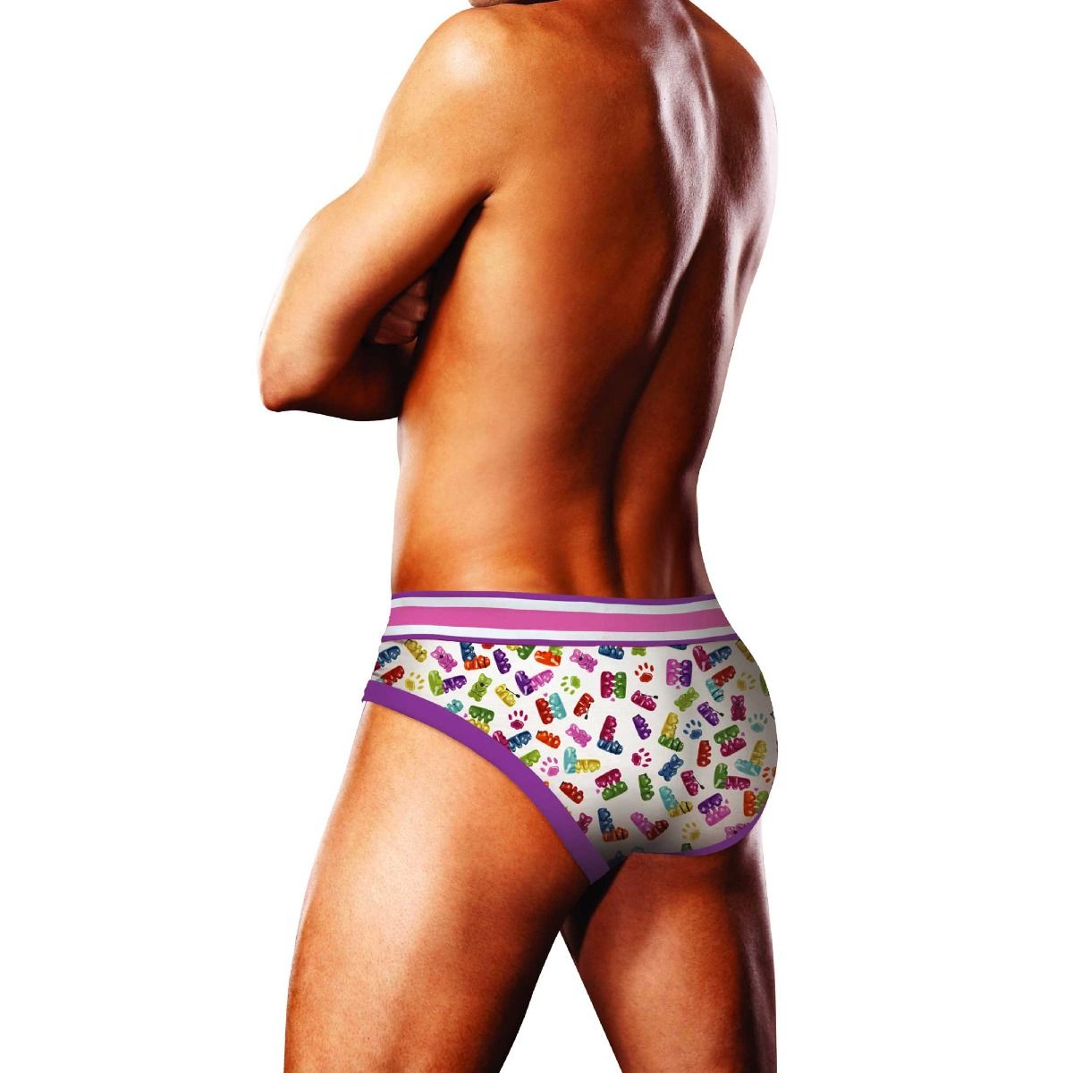 Gummy Bear Spring Summer Underwear, Color: Gummy Bears, Size: SM, Style: Brief