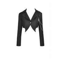 Punk/Goth-style Short Bat Jackets , Color: Black, Size: SM