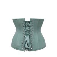 Sage Green Longline Underbust Corset, Size: US12