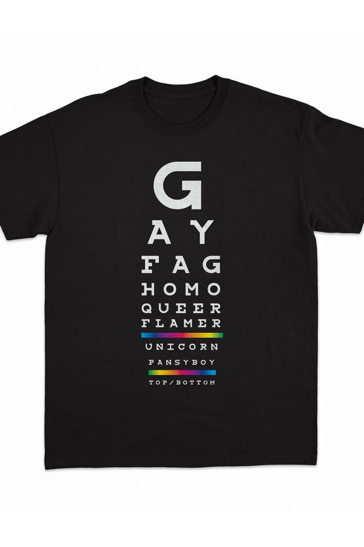 Gay Eye Chart T-shirt