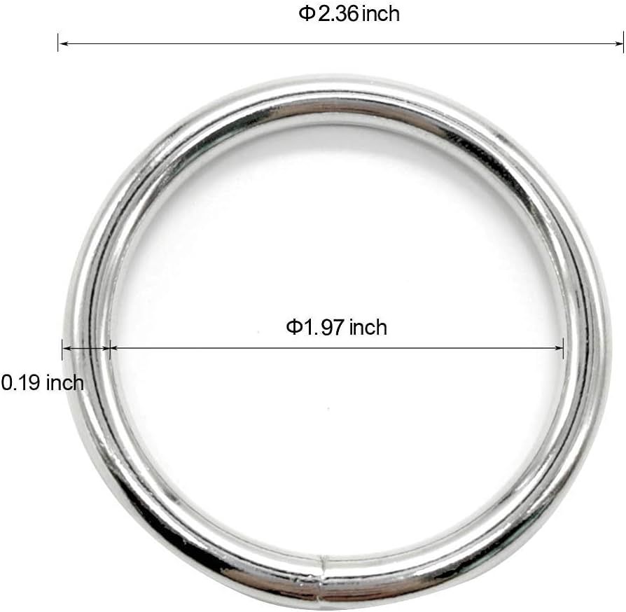 2in Silver C ring