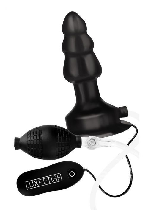 4in Inflatable Vibrating Plug with Suction Base