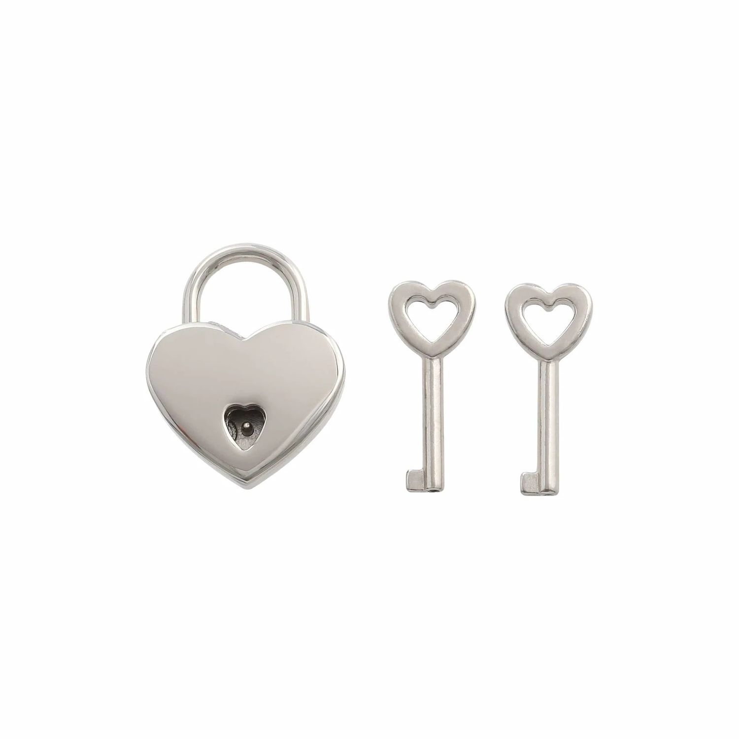 Small Heart Padlock 7/8&quot;