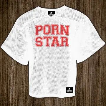 &#39;Porn Star&#39; Mesh Football Jersey