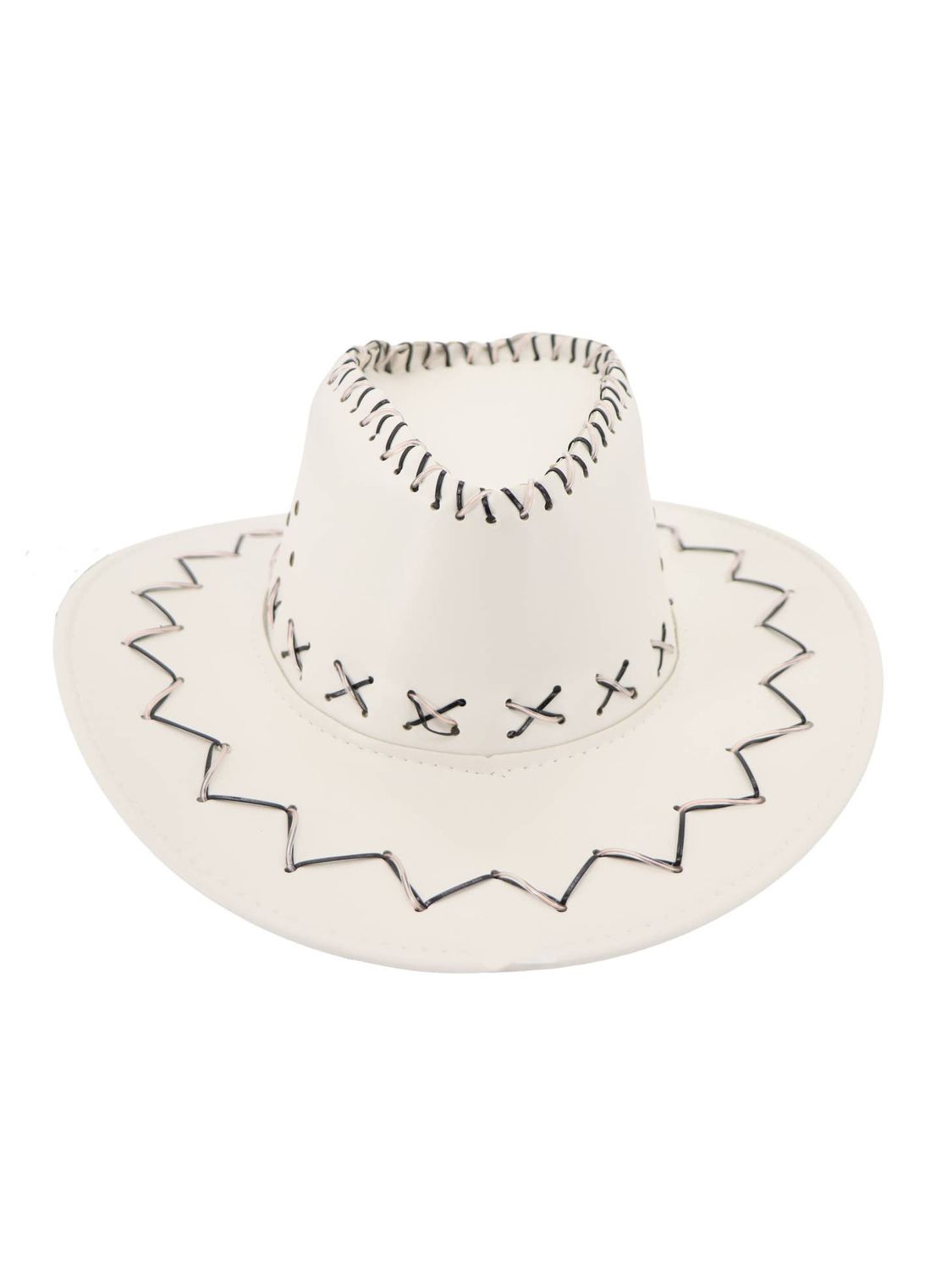 Leatherette Light Up Cowboy Hat