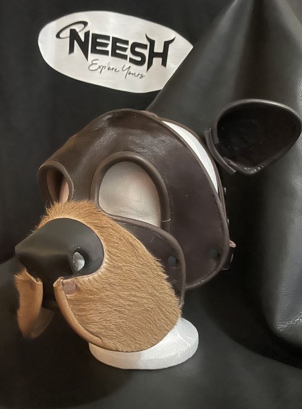 Custom Leather Hoods Brn/Brn Brown Bear