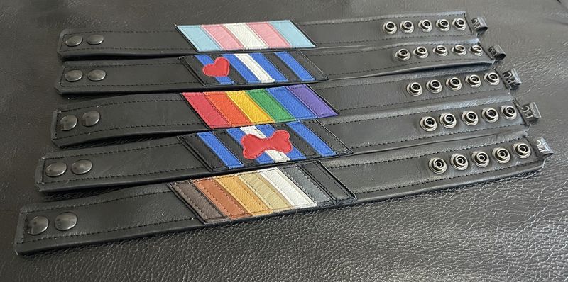 Leather Arm Bands - Flag Series
