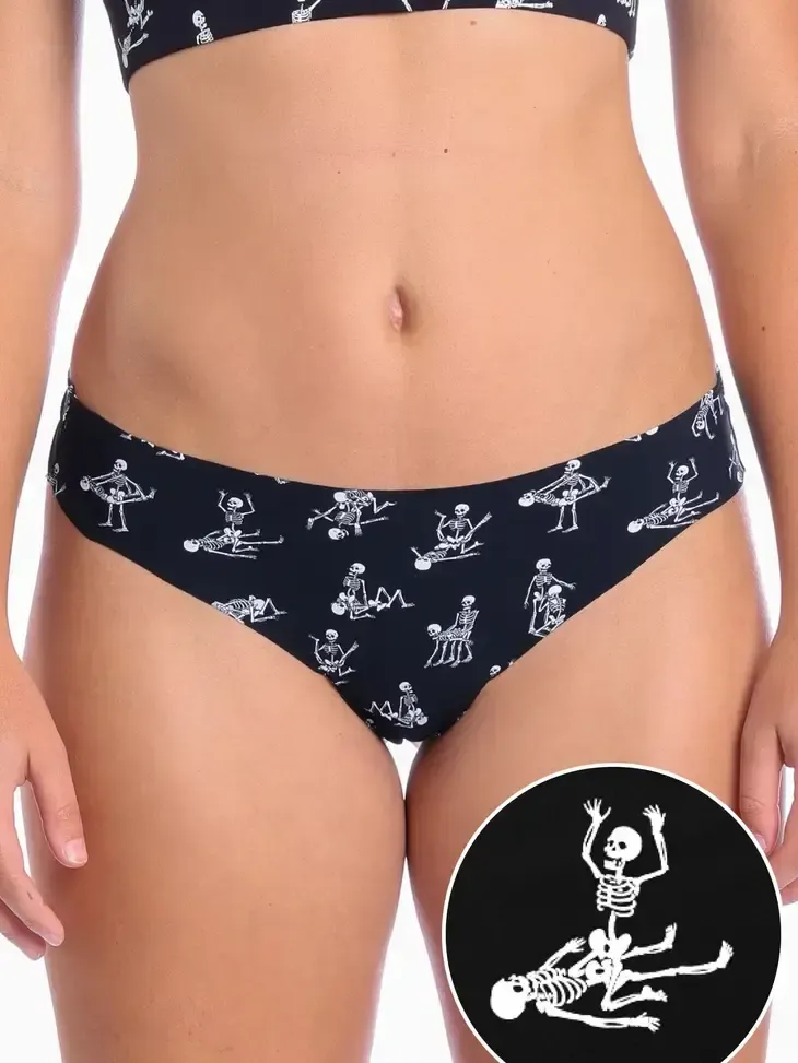 The Bare Back Bones | Skeletons Seamless Thong
