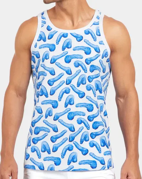 Dick Print Tank Top
