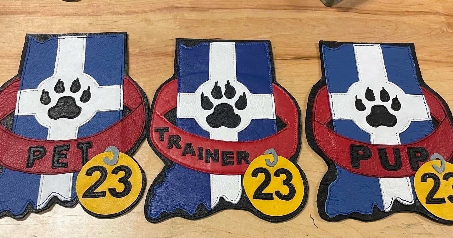 Neesh Custom Order Leather 12”  Title Patch