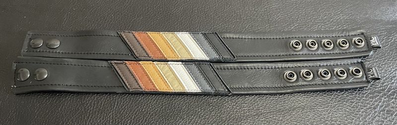 Leather Arm Bands - Flag Series Bear - Large