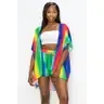 Short Sleeve Kimono Cardigan and Shorts SET