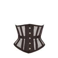 Black Mesh Waspie Underbust