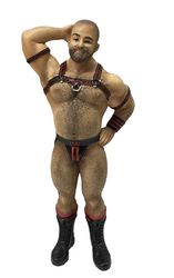 Leather Bear - Poke the Bear Ornament