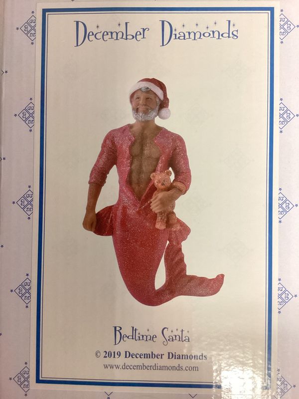 Bedtime Santa - Merman Ornament