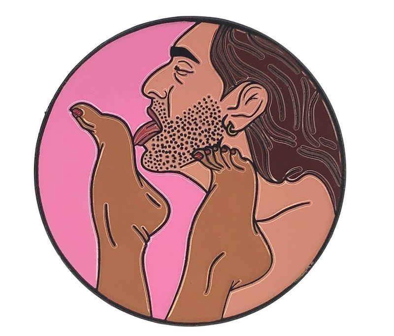 Lick Em Enamel Pin