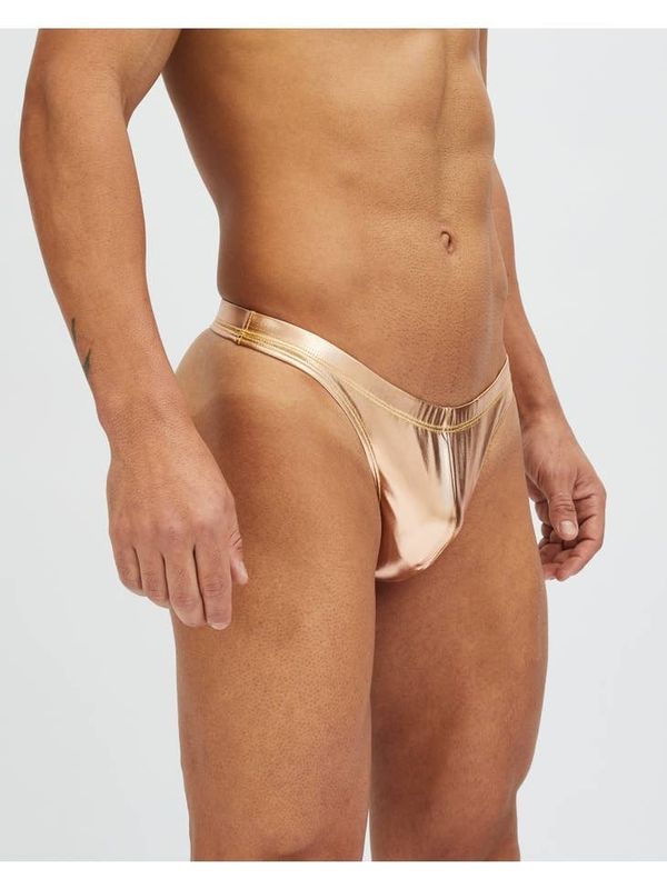 Metallic Swim Thong