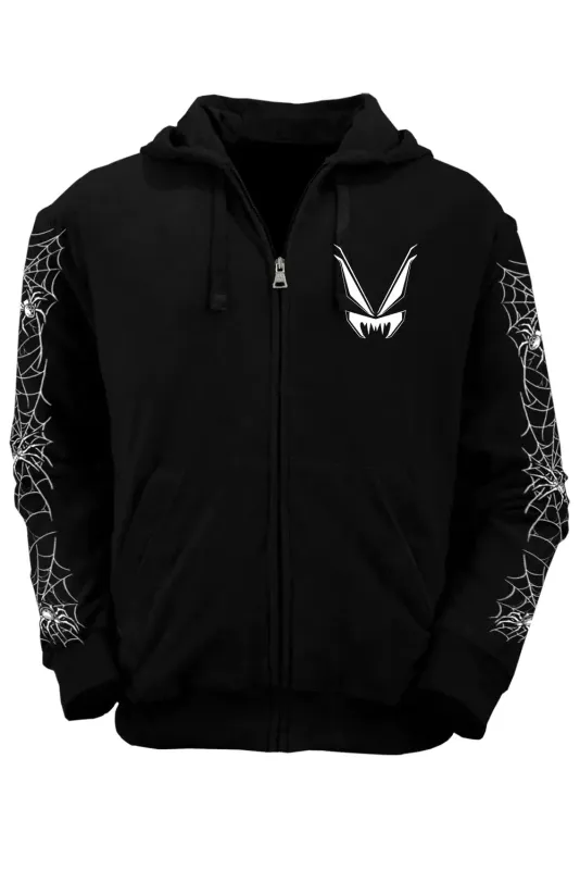 Season of the Witch (Spiderweb Sleeves) Pullover Hoodie