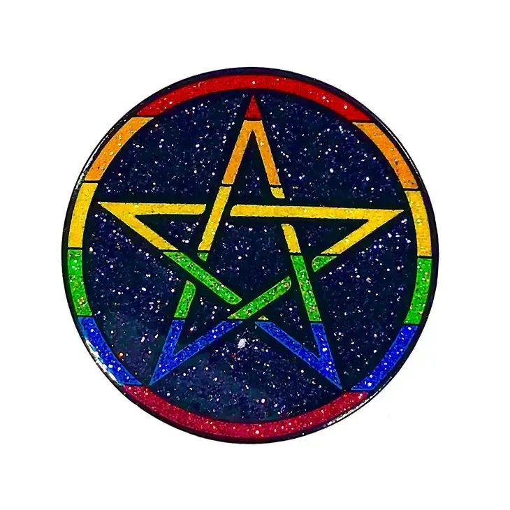Pride Pentagram Enamel Pin