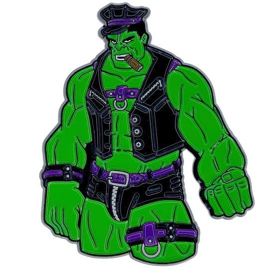 Green Goliath Leather Daddy Enamel Pin