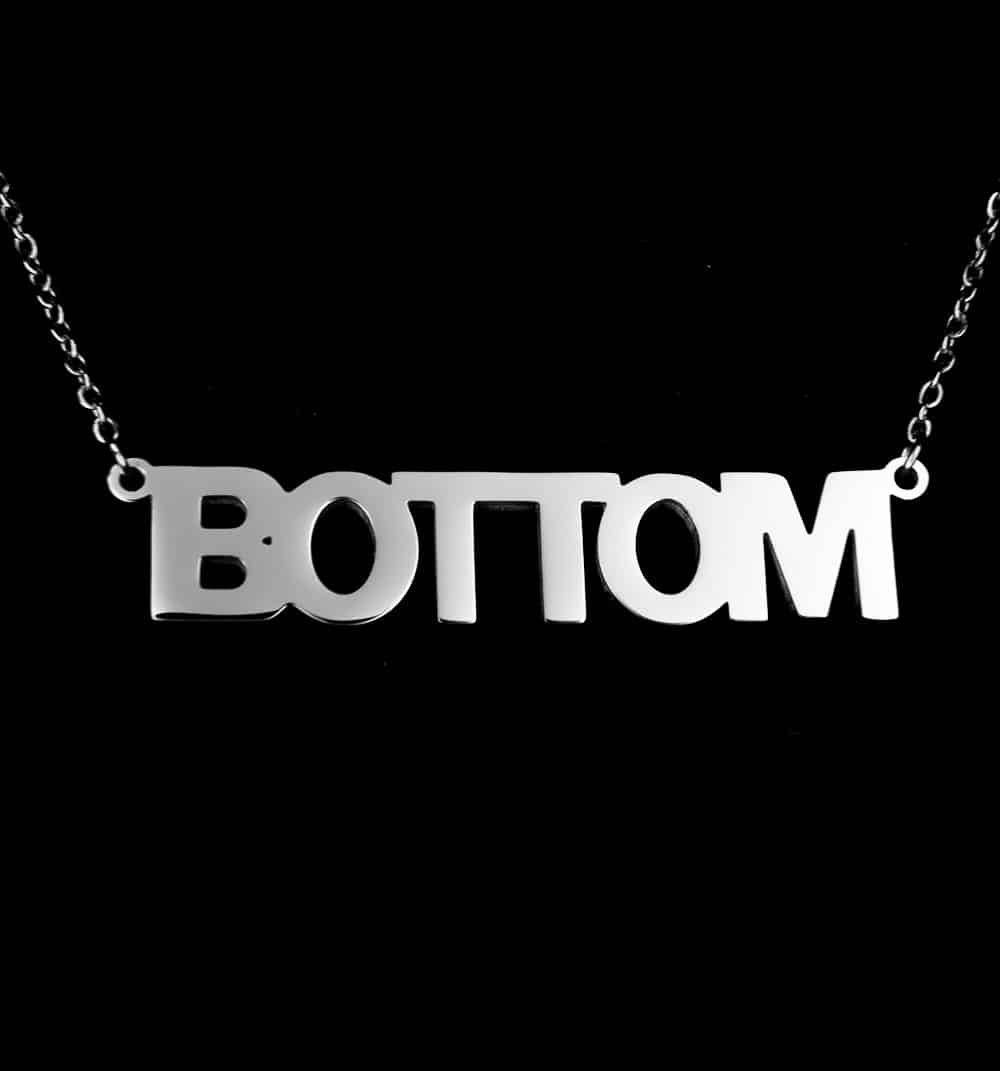 &quot;Bottom&quot; Silver  Necklace