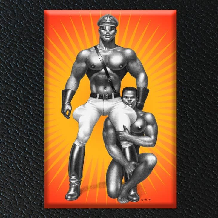 TOF Black Leathermen Hard Magnet