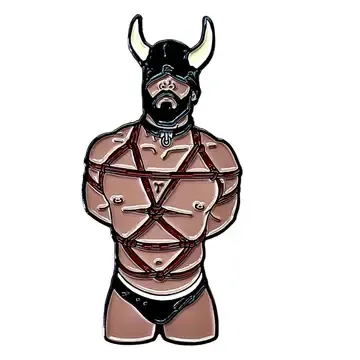 Horny Man Enamel Pin