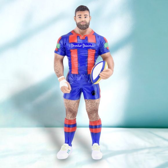 Rugby Bear - Poke the Bear Ornament