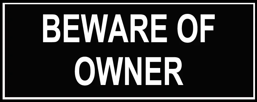 Nylon Patch - Beware Of Owner