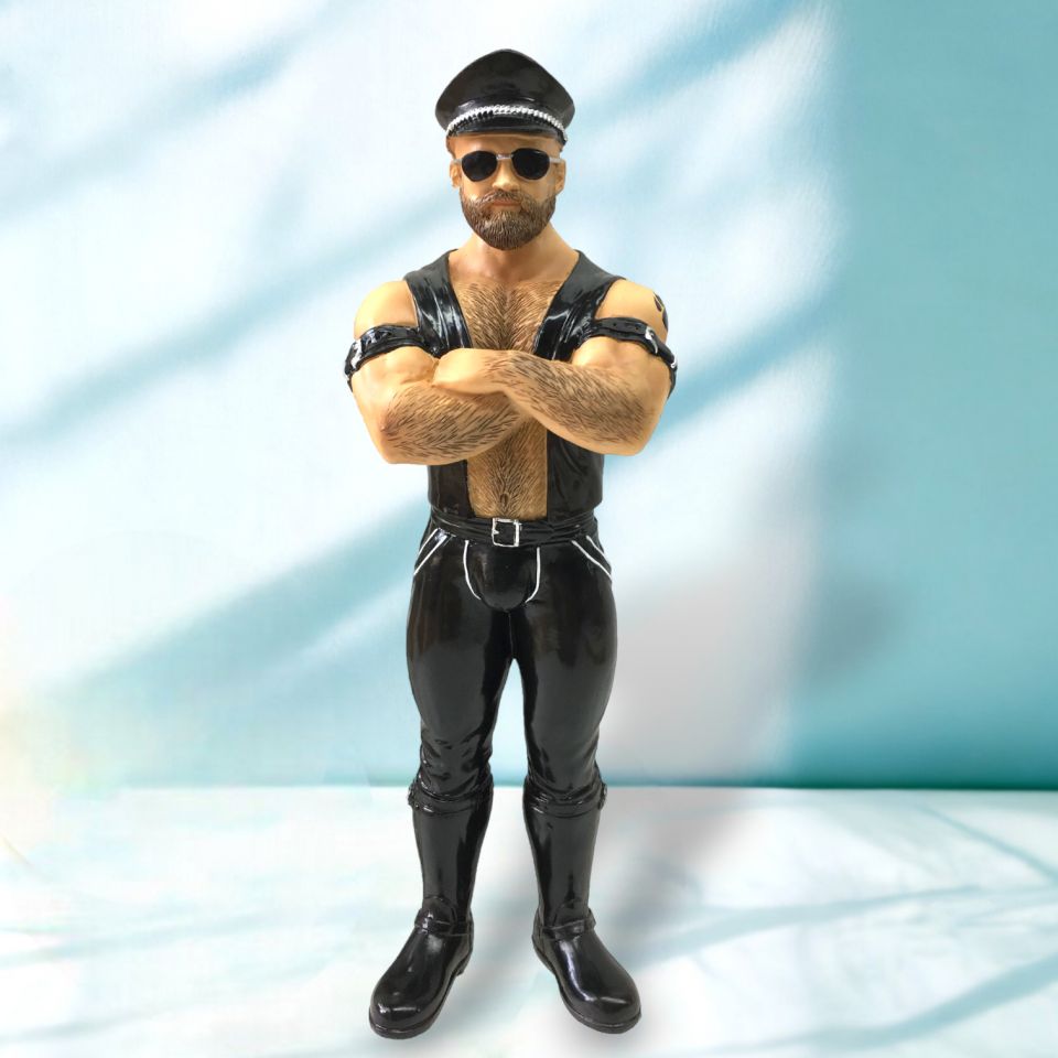 Biker Bear Ornament