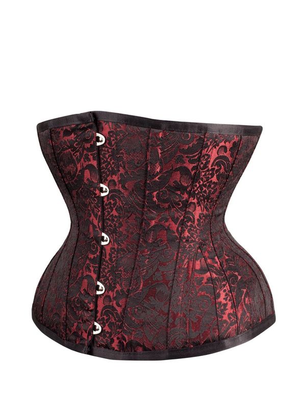 Red Brocade Underbust Corset w/ Gores 36in/39-40in
