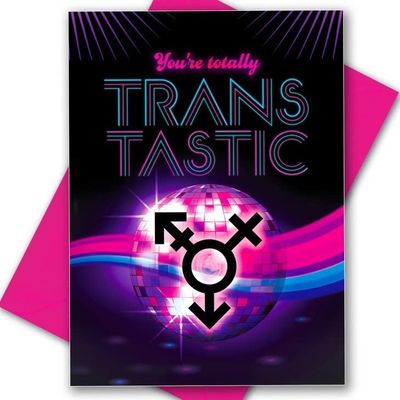 Trans-Tastic Transgender Greeting Card (Gay, Queer)