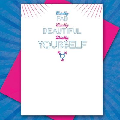 Trans-Tastic Transgender Greeting Card (Gay, Queer)