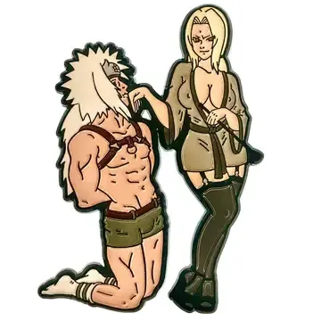 Old Lady &amp; Pervy Sage Enamel Pin