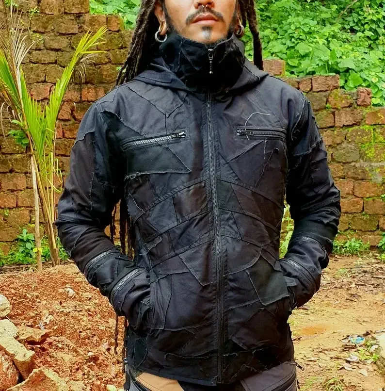 Skinner Hooded Jacket Scrapyard Black 2XL