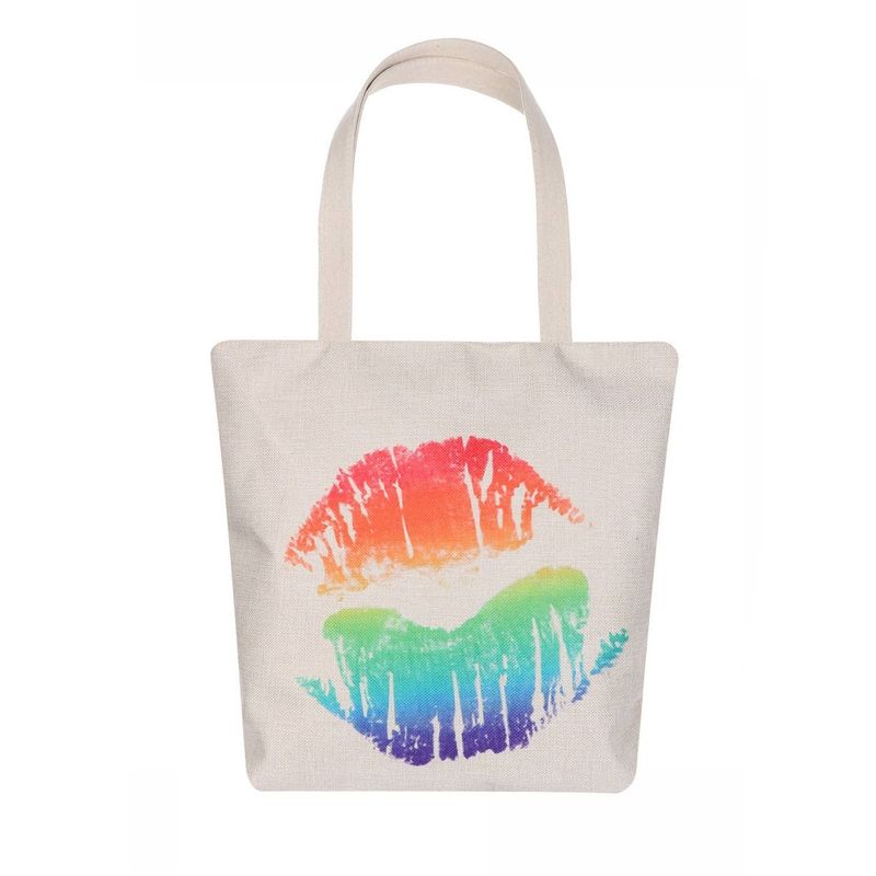 Rainbow Lip Mark Tote Bag
