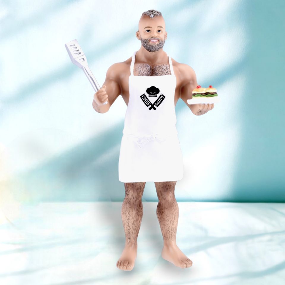 Chef Daddy Bear - Poke the Bear Ornament