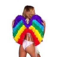 Feathered Pride Wings -Rainbow
