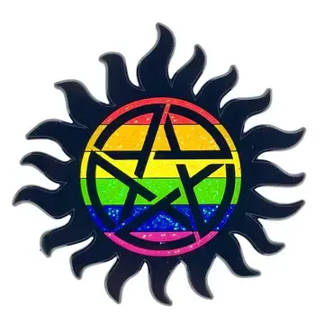 Anti-Possession Pride Enamel Pin