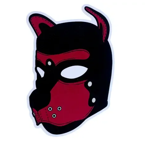 Puppy Hood Sticker-Brown