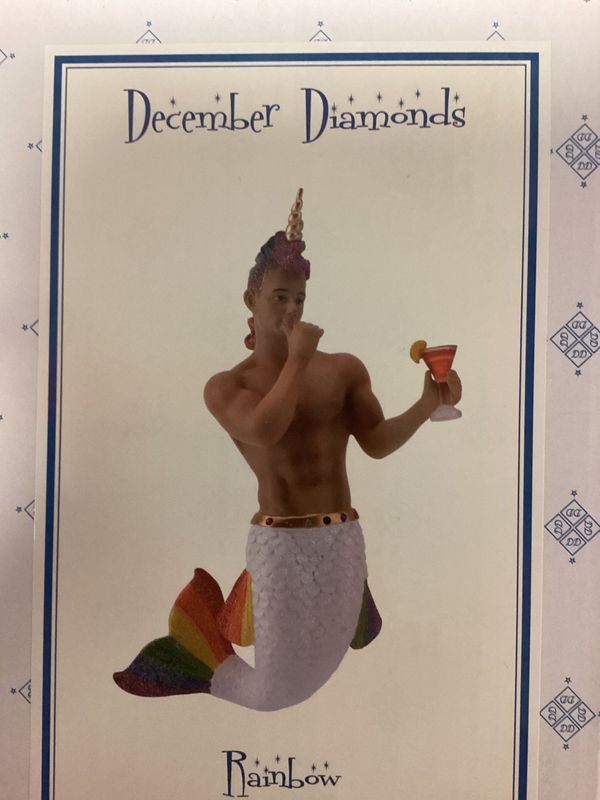 Rainbow   - Merman Ornament