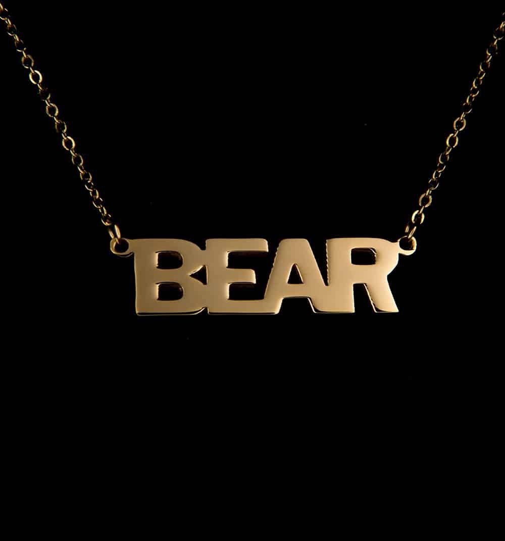 &quot;Bear&quot; 18k Gold Necklace