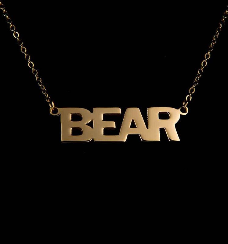 &quot;Bear&quot; 18k Gold Necklace