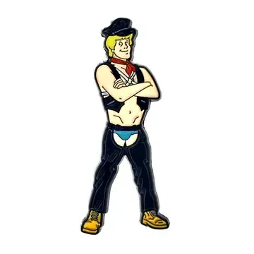 Sir Blonde Guy Enamel Pin