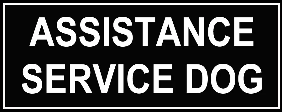 Nylon Patch - Assistance Service Dog