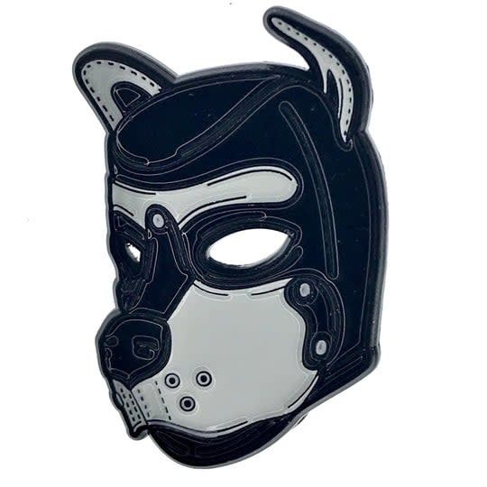Puppy Hood Enamel Pin - Gray
