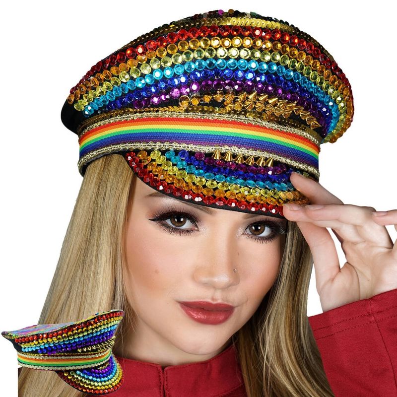 Gems Police Hat- Rainbow